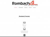 rombach-fenster.de Webseite Vorschau