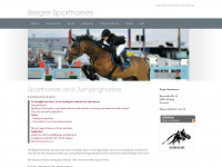 berger-sporthorses.com Webseite Vorschau