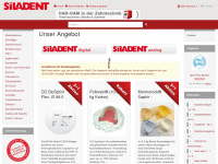 siladent-shop.de Webseite Vorschau