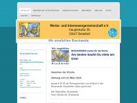 werbegemeinschaft-brackwede.de Webseite Vorschau