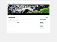 worldartsresources.wordpress.com Webseite Vorschau