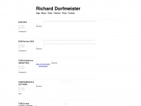 richarddorfmeister.com Webseite Vorschau