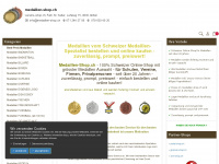 medaillen-shop.ch Webseite Vorschau
