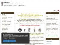 zinn-shop.ch Webseite Vorschau
