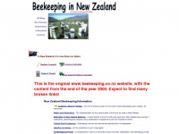 beekeeping.co.nz Webseite Vorschau