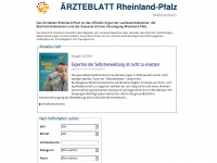 aerzteblatt-rheinlandpfalz.de Webseite Vorschau