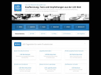 led-test.org Webseite Vorschau