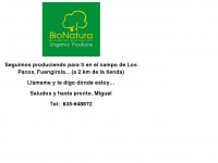 bionatura.es Webseite Vorschau