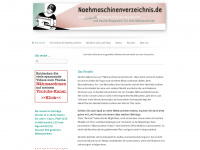 naehmaschinenverzeichnis.de Webseite Vorschau