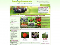 aroniapflanzen.de Webseite Vorschau
