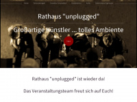 rathausunplugged.de Webseite Vorschau