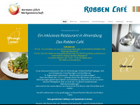 robben-cafe.de Webseite Vorschau