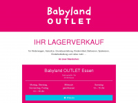 babyland-outlet.de Webseite Vorschau