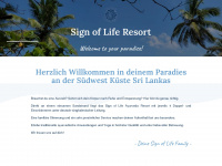 sign-of-life-resort.com Webseite Vorschau
