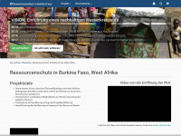 ressourcenschutz-burkina-faso.org Webseite Vorschau