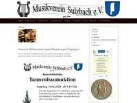 musikvereinsulzbach.de Webseite Vorschau