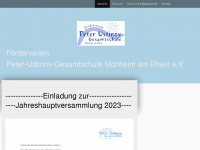 pug-foerderverein-monheim.de Webseite Vorschau