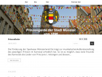 prinzengarde-muenster.de Webseite Vorschau