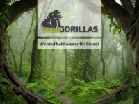 web-gorillas.de Webseite Vorschau