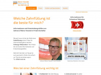 zahnfuellung-zahnarzt-friedrichshafen.de Webseite Vorschau