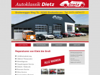 autoklassik-dietz.de Webseite Vorschau