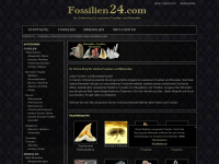 fossilien24.com Webseite Vorschau