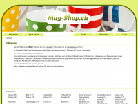 mug-shop.ch Webseite Vorschau