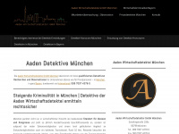 aaden-detektive-muenchen.de Webseite Vorschau