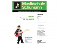 schumann-musikschule.de Webseite Vorschau