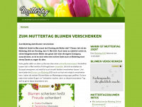 muttertagblumen.net Webseite Vorschau