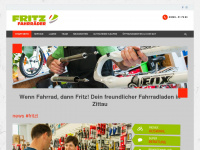 fritz-fahrraeder.de Webseite Vorschau