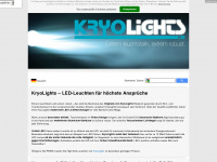 kryolights.de Webseite Vorschau