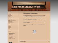 cajonmanufaktur-wolf.at Webseite Vorschau