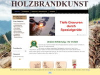 holzbrandkunst.com Webseite Vorschau