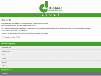 die-dichter.com Webseite Vorschau