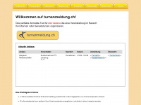 turnanmeldung.ch Webseite Vorschau