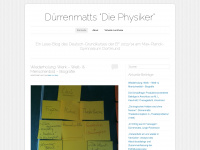 duerrenmattsphysiker.wordpress.com Webseite Vorschau
