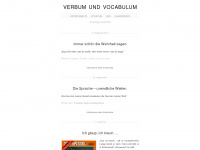 verbumundvocabulum.wordpress.com Webseite Vorschau