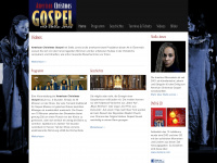 christmas-gospel.at Webseite Vorschau