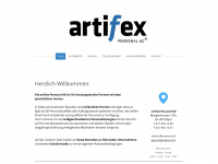 artifex-personal.ch Webseite Vorschau