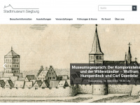 stadtmuseum-siegburg.de Webseite Vorschau