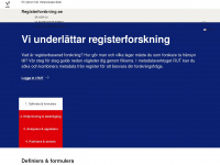registerforskning.se Webseite Vorschau