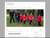 cantores-mundi.de Webseite Vorschau