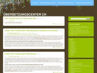 uebersetzungscenter.wordpress.com Webseite Vorschau