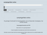 campingartikel-online.de Webseite Vorschau
