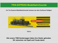 trix-express-modellbahnfreunde.de Webseite Vorschau