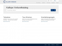 kalliope-verbund.info Webseite Vorschau