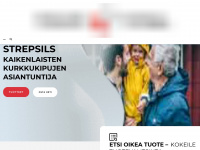 strepsils.fi Webseite Vorschau