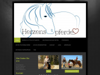 herzenspferde.de Webseite Vorschau