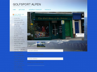 golfsport-alpen.de Webseite Vorschau